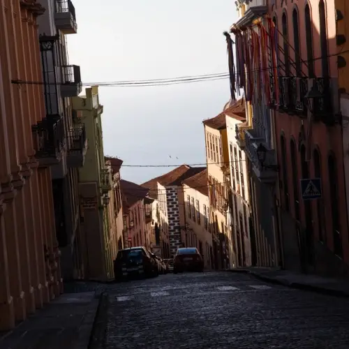 Shaded areas on the street
