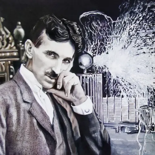 Nikola Tesla portrait