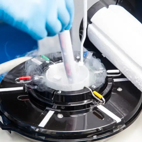 Expérience avec de l'azote liquide en laboratoire