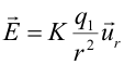 fórmula de la intensidad del campo eléctrico