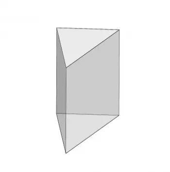 Prisma triangular: fórmulas para el cálculo de volumen y área